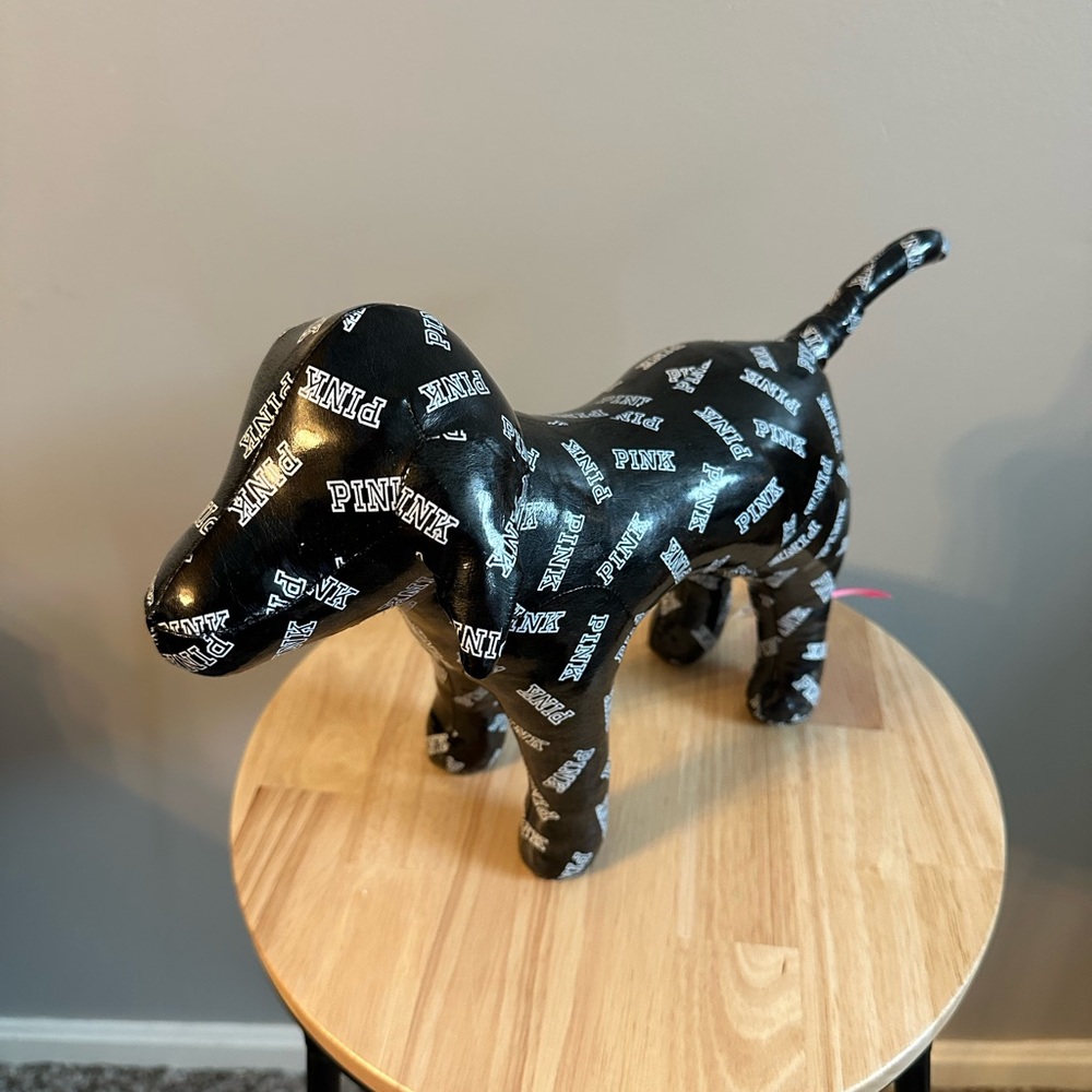PINK Victoria's Secret Black Logo Dog Decor